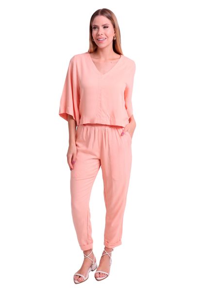 Calça Heavy Twill Reta com Bolso