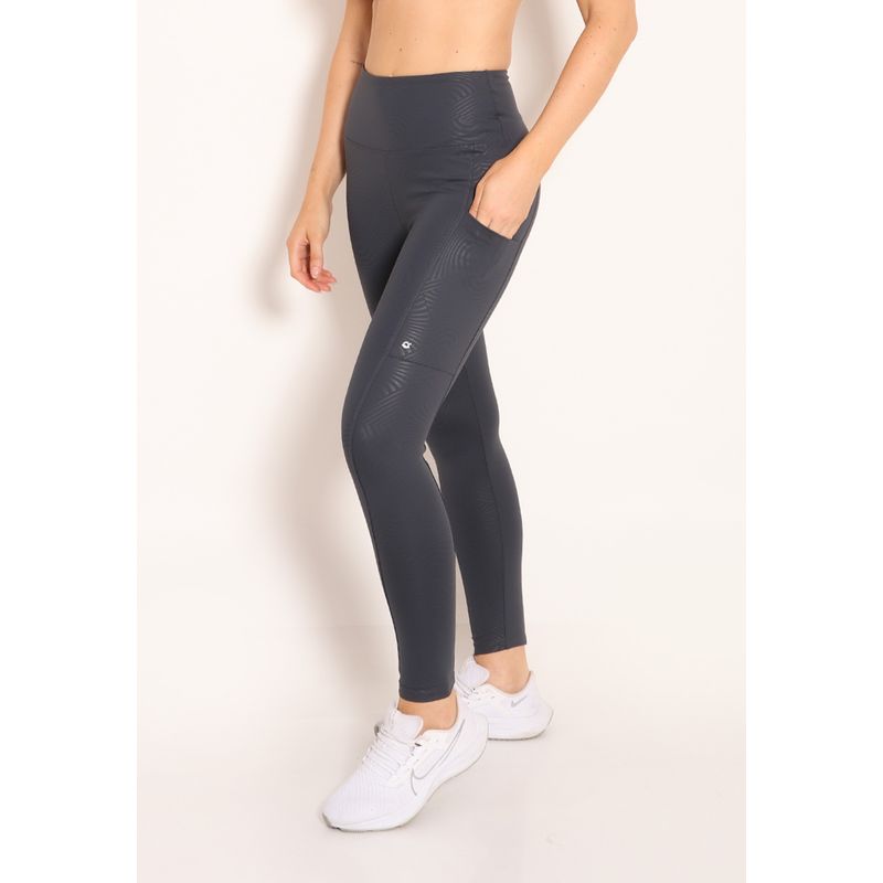 Calça Legging Progress 3D Cós em V Com Recorte