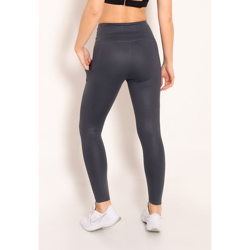 Calça Legging Progress 3D Cós em V Com Recorte