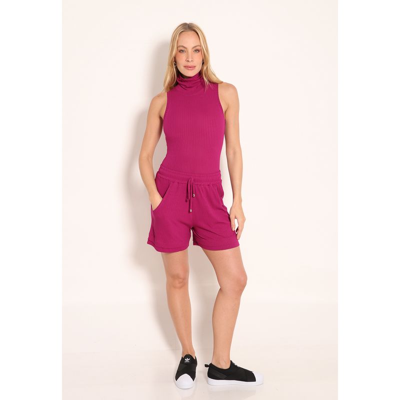 Body Canelado Feminino