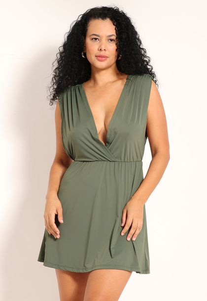 Vestido Curto Fluxy Transpassado