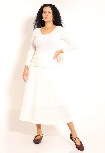 Blusa Manga Longa de Tricot Lituania