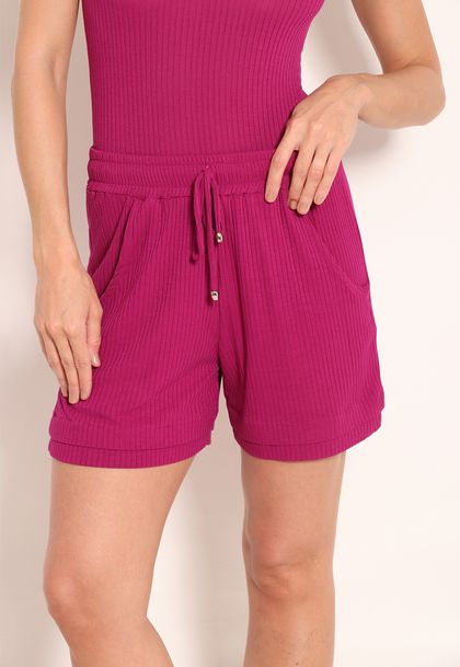 Short Viscose Feminino com Bolsos