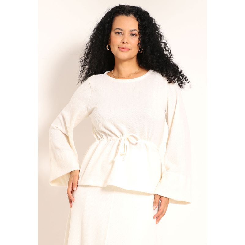 Blusa Tricot Lituania Com Puxador Na Cintura