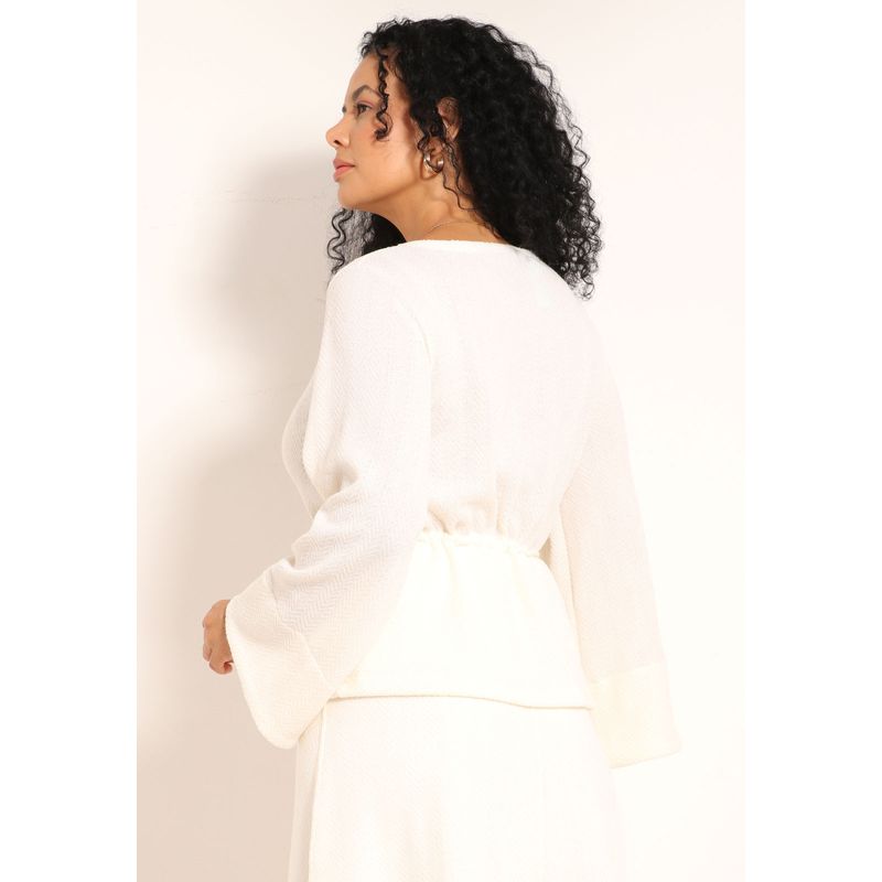 Blusa Tricot Lituania Com Puxador Na Cintura