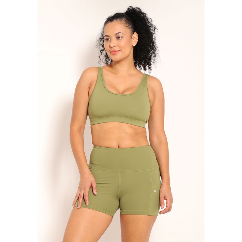 Short Tech Fitness Bolsos Laterais De Alta Compressão