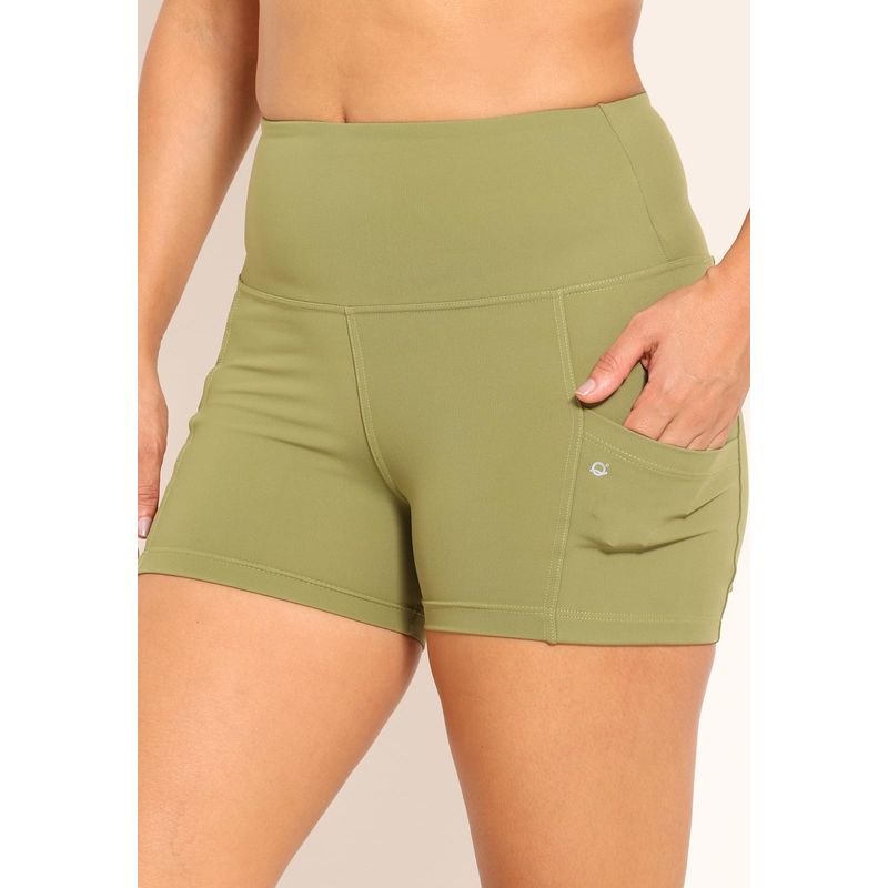 Short Tech Fitness Bolsos Laterais De Alta Compressão