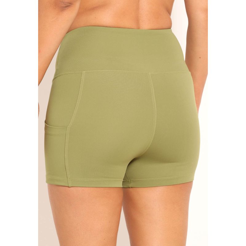 Short Tech Fitness Bolsos Laterais De Alta Compressão