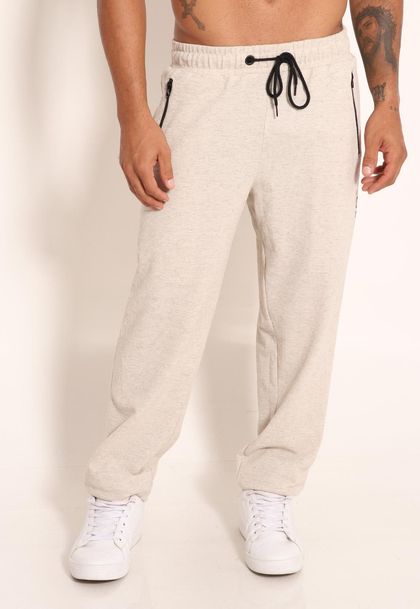 Calça Reta Masculina Com Ziper nos Bolsos Singapura - HEAD