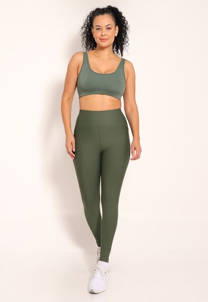 Calça Legging Feminina Cós Alto de Alta Compressão