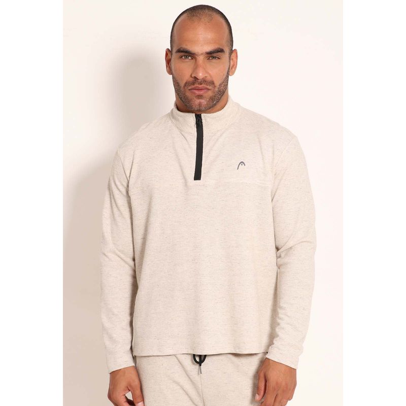 Blusa Gola Alta Com Zíper Parcial Singapura