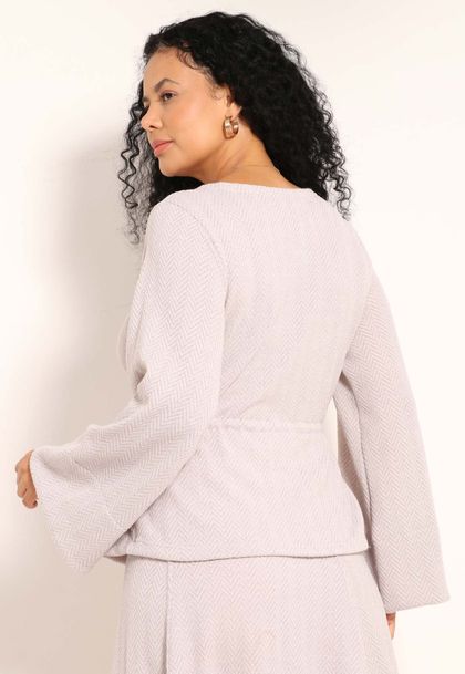 Blusa Tricot Lituania Com Puxador Na Cintura