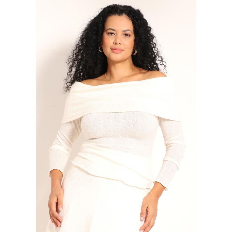 Blusa Tricot Lituania Ombro a Ombro