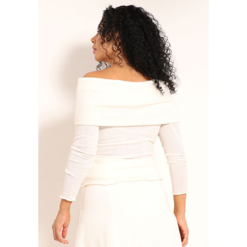 Blusa Tricot Lituania Ombro a Ombro