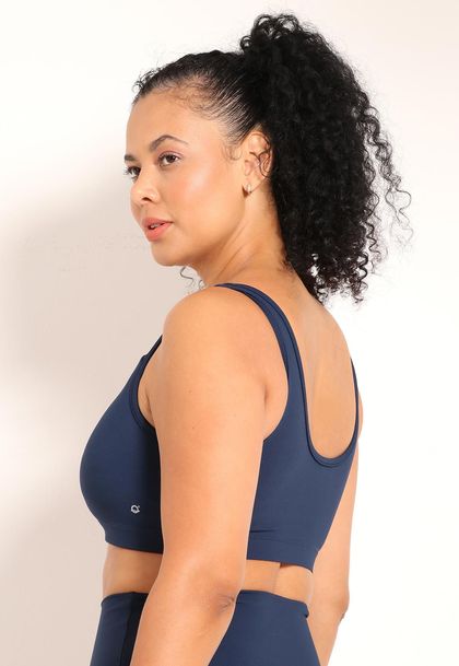 Top Fitness Regata Com Bojo e Recorte Compress