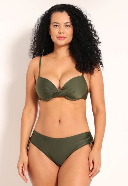 Calcinha De Biquíni Lycra Com Puxador Lateral