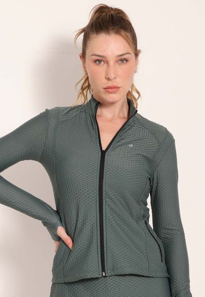 Jaqueta Fitness Gola Alta London Sem Capuz