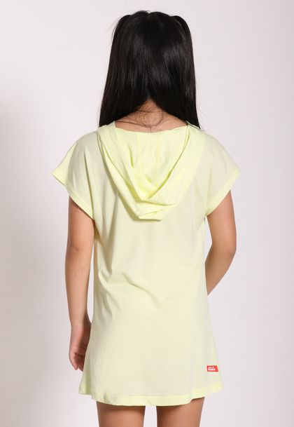 Vestido Infantil Menina Com Capuz Energy Turma da Mônica