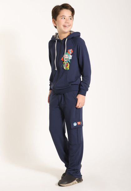 Calça de Moletom Infantil Menino Com Bolso Turma da Mônica