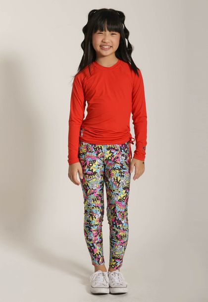 Calça Legging Infantil Menina Turma da Mônica