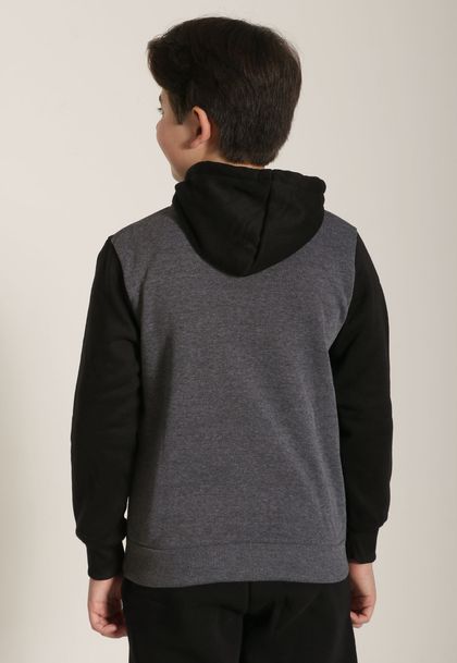 Blusão Infantil Menino Com Capuz e Bolso Turma da Mônica