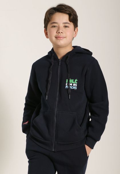 Conjunto Infantil Menino Moletom Com Capuz Turma da Mônica
