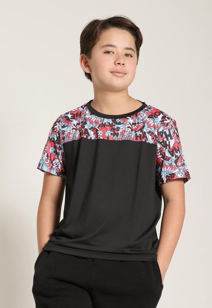 Camiseta Infantil Menino Antimicrobiano Turma da Mônica