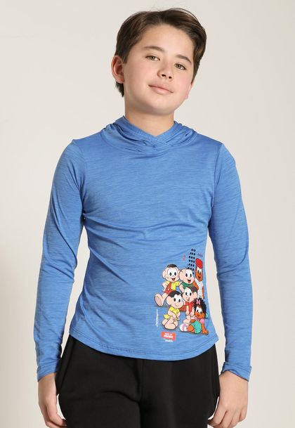 Blusa Infantil Menino Com Capuz Energy Turma da Mônica