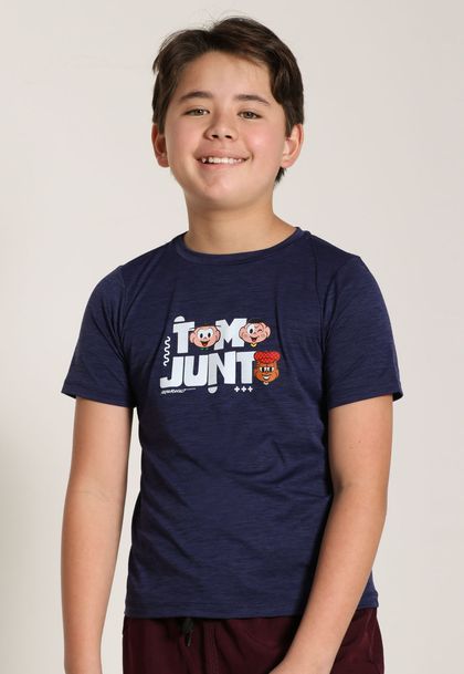 Camiseta Infantil Menino Manga Curta Energy Turma da Mônica