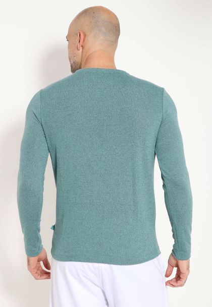 Sueter Masculino Manga Longa Gola V Tricot New