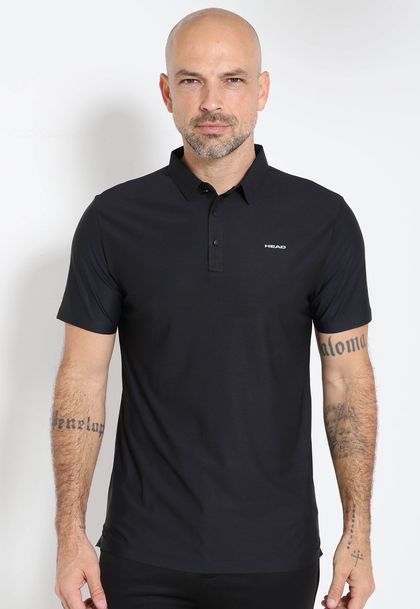 Camisa Polo Masculina Poliamida Com Botões
