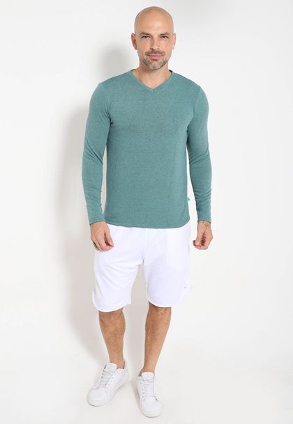 Bermuda Masculina Moletinho Com Bolso Lateral