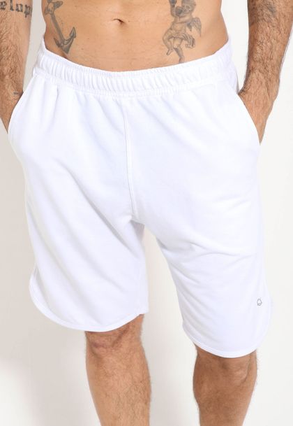 Bermuda Masculina Moletinho Com Bolso Lateral