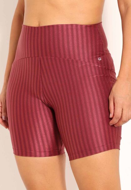 Shorts Fitness de Alta Compressão New Ikat Cós Em Arco