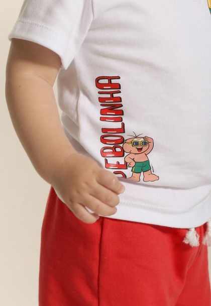 Conjunto Infantil Menino Cebolinha Turma da Mônica