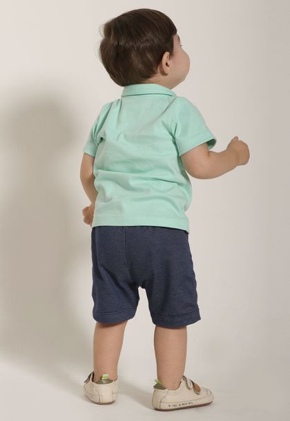 Conjunto Infantil Menino Polo Turma da Mônica