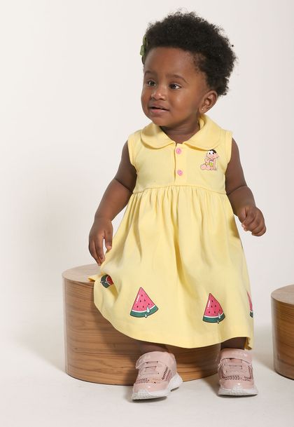 Vestido Infantil Menina Suedini Turma da Mônica