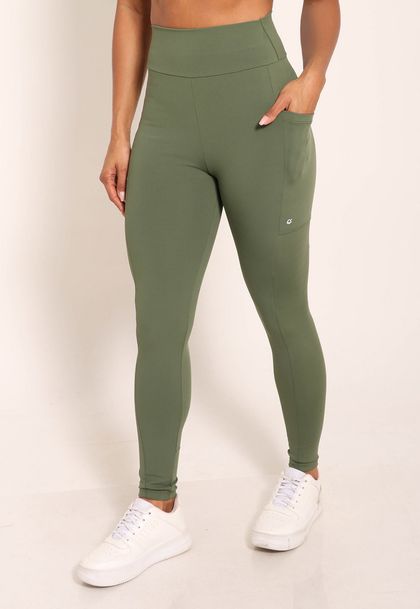 Calça Legging Compress Com Recortes