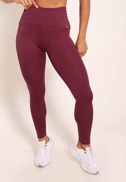 Calça Legging Feminina Básic Cós Alto de Alta Compressão