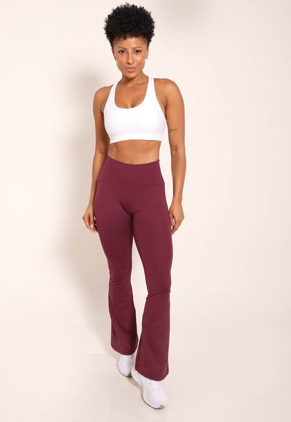 Calça Feminina Flare Basic de Alta Compressão