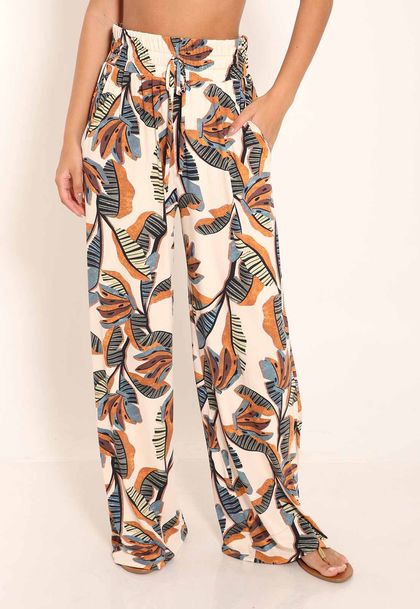 Calça Feminina Pantalona Com Bolso Fluxy - Penca