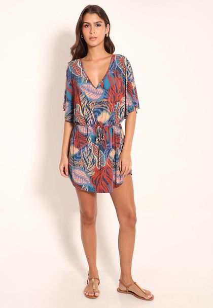 Vestido Fluxy Amplo Com Amarração - Angra