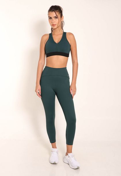 Calça Tech Legging Feminina Capri Arco de Alta Compressão